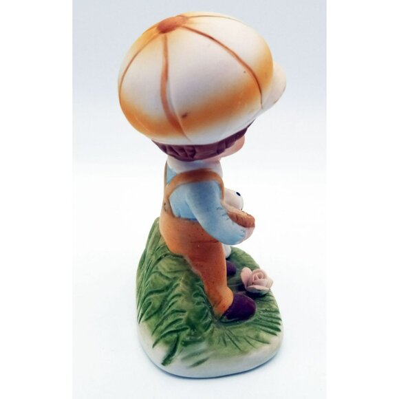 Homco Porcelain Boy with Dog 4.25 Inches Hand Painted Collectible Decor Vintage - Picture 10 of 12